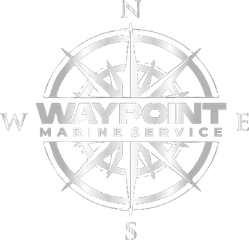 Waypoint Marine Service compass logo